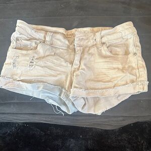 H&M Beige Jean Shorts